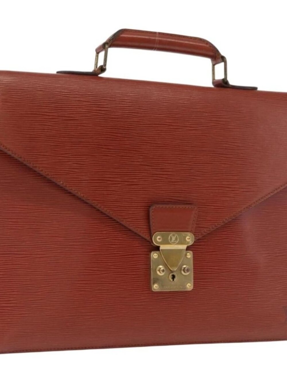 Louis Vuitton Epi Serviette Conseiller Briefcase Brown